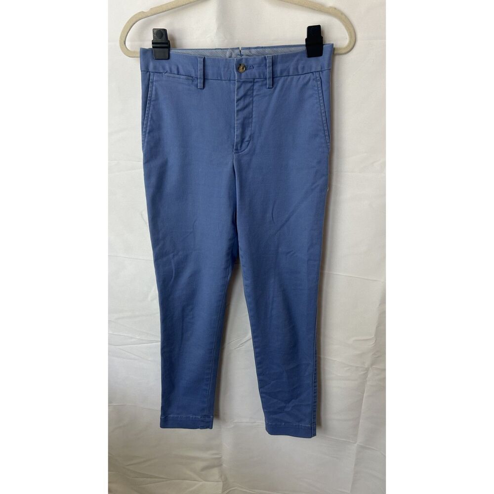 Polo Ralph Lauren Women's Stretch Cotton Chino Ankle Pants S 2 Periwinkle Office